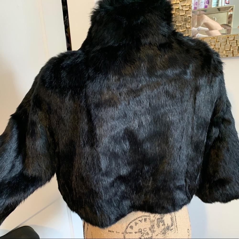 Cropped Fur Jacket/coat - Picture 3 of 6